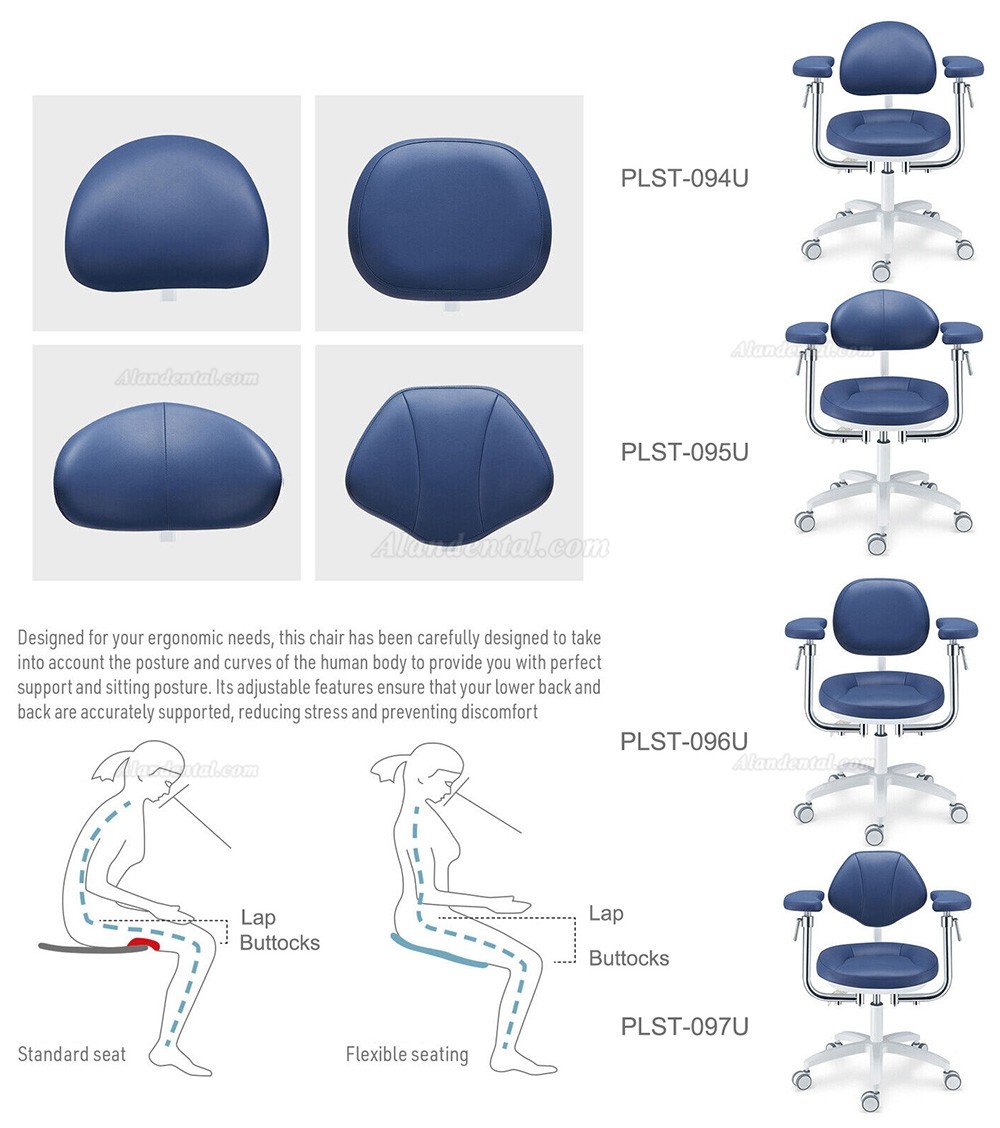 TYTC U Series PLST-094-097 Microscope Dental Operator Chair with Adjustable Swivel Armrests